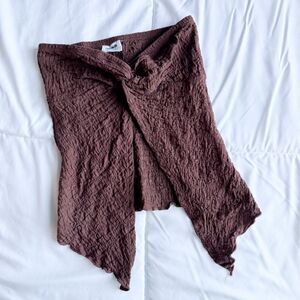 Cotton On Asymmetrical Brown tube top